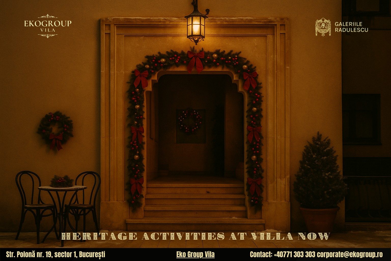 Activități de Crăciun care readuc farmecul epocii interbelice la Eko Group Vila